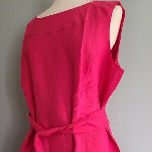 Beautiful New With Tags 2 pc Raspberry Linen 2 Pc Pants outfit Sleeveless SZ22